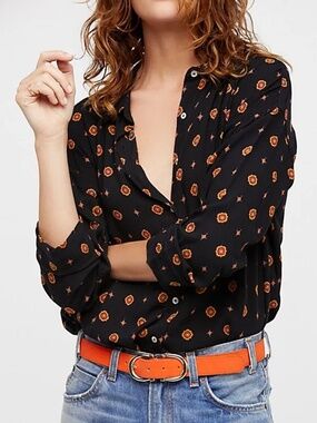 FREE PEOPLE - Pattern Button Up